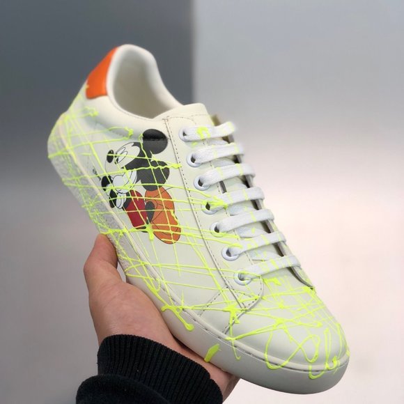 NEWGucci leather casual shoes small white shoes